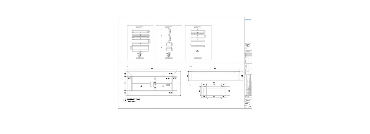 Cast Stone Shop Drawings with cut tickets