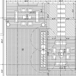 IPE wood decking and support frame shop drawings 