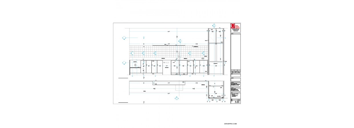 Kitchen shop drawings needed for remodeling project.