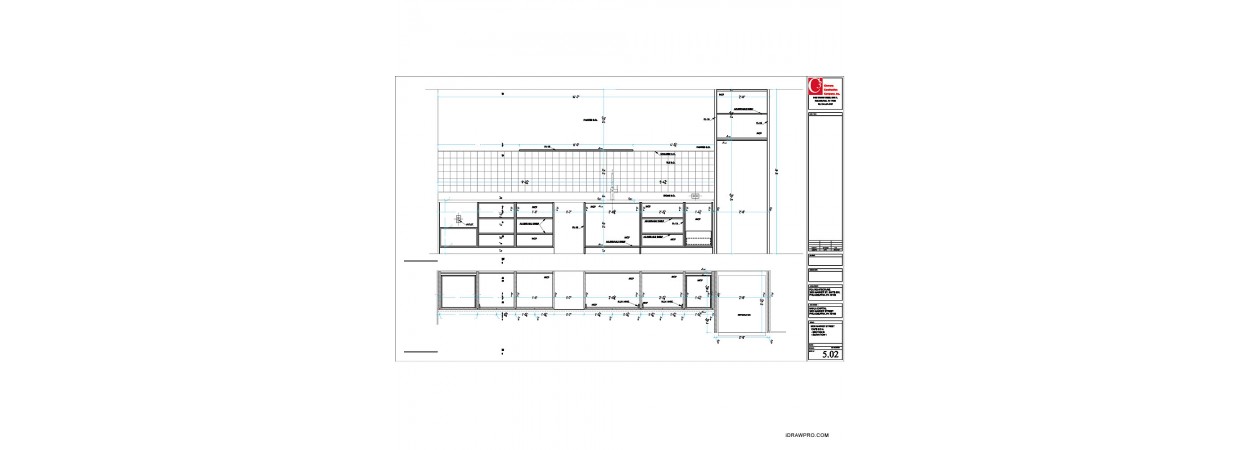 Kitchen shop drawings needed for remodeling project.