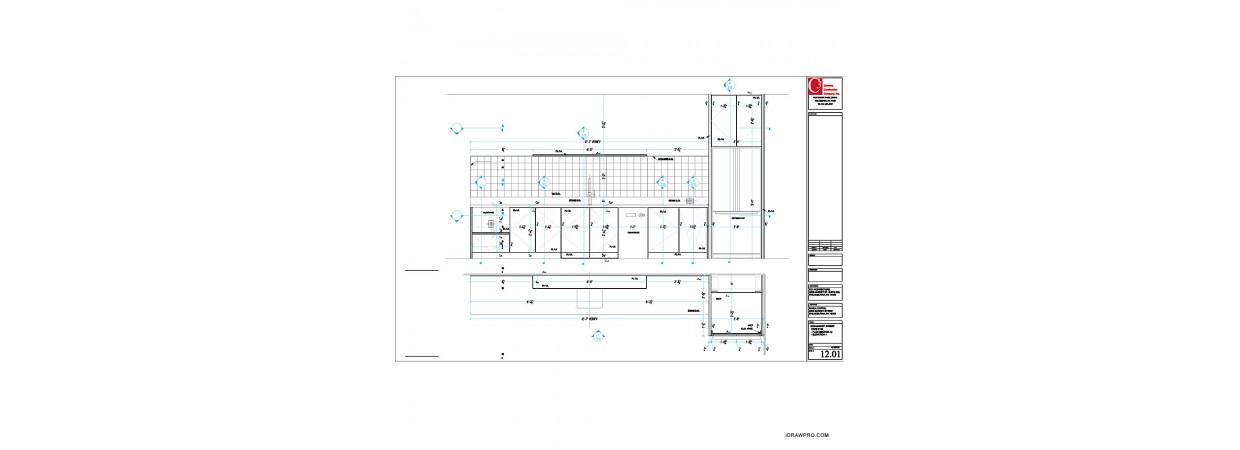 Kitchen shop drawings needed for remodeling project.