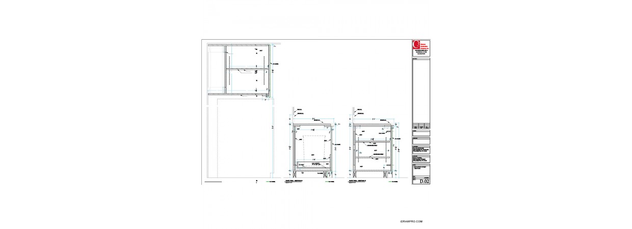 Kitchen shop drawings needed for remodeling project.