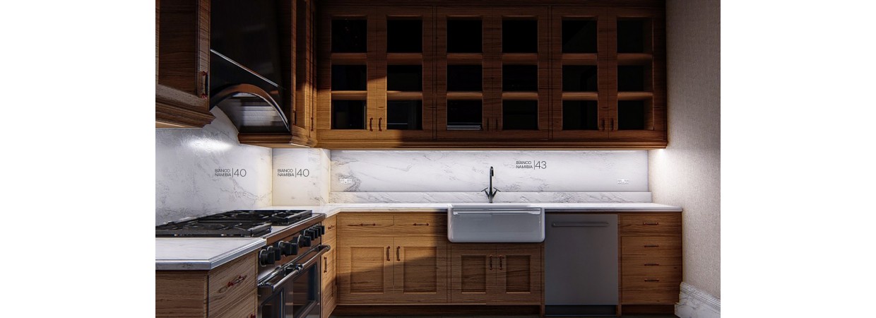 Kitchen and toilet shop drawings with realistic 3D renderings