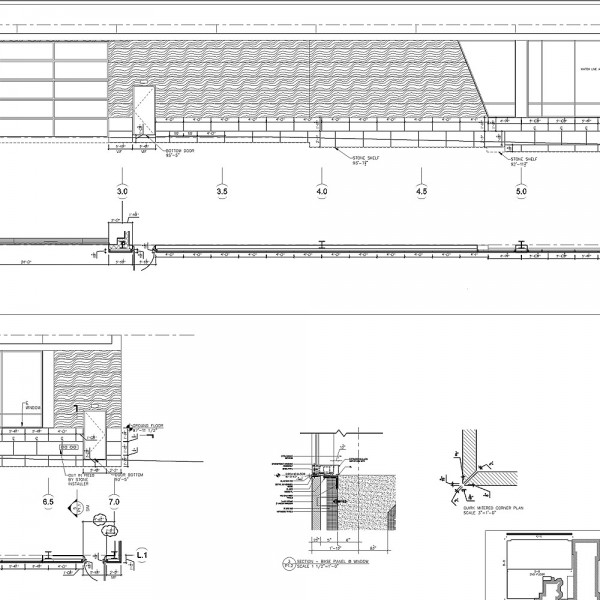 Bluestone Panels Shop Drawings For New Construction Project