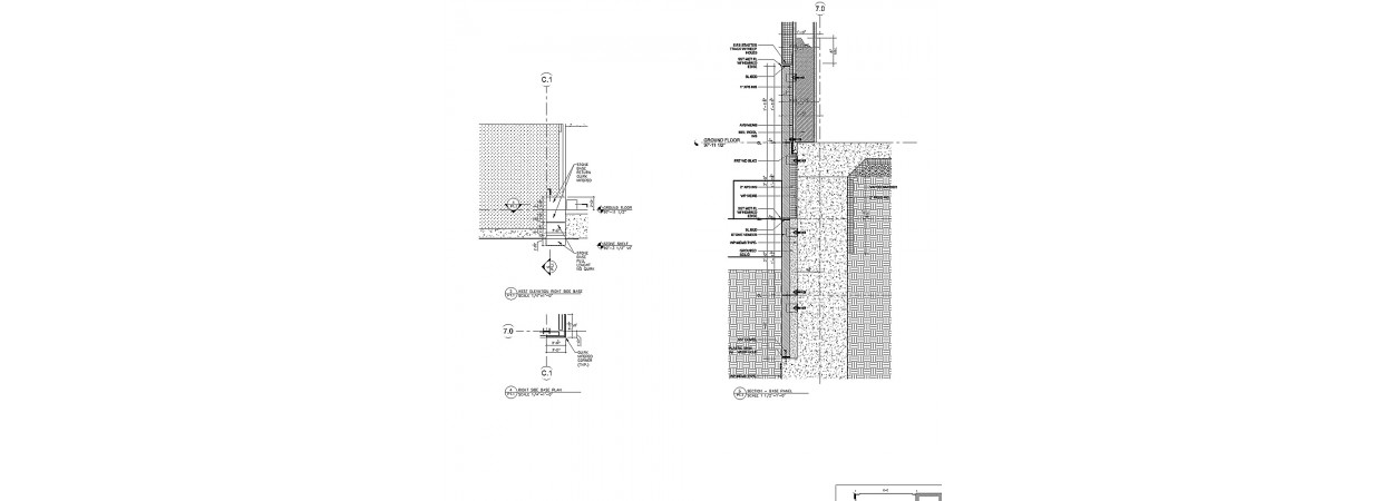 Bluestone Panels Shop Drawings For New Construction Project