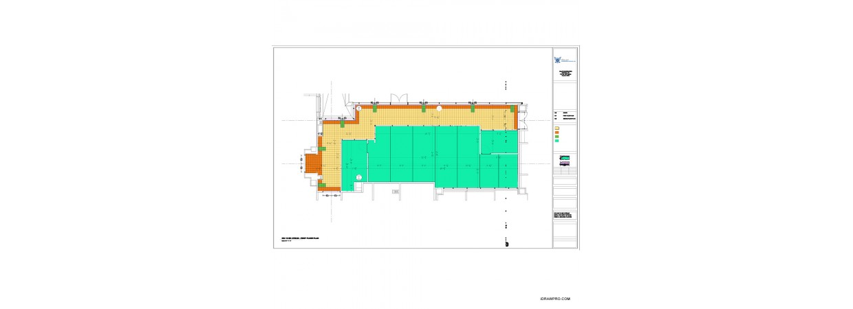 Commercial Carpet and tile flooring shop drawings