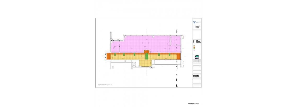 Commercial Carpet and tile flooring shop drawings