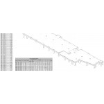  Rebar shop drawings including placement layout details and schedule.