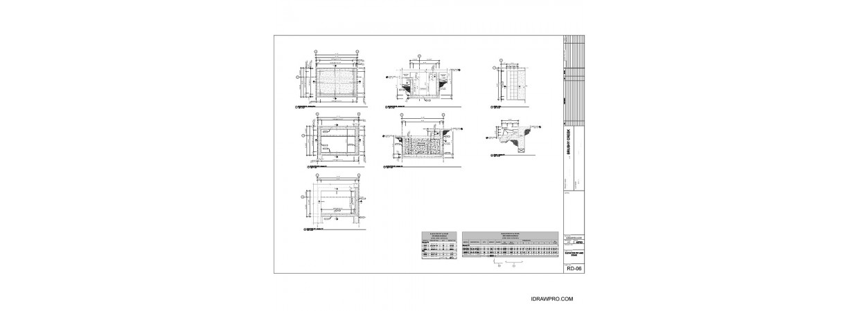  Rebar shop drawings including placement layout details and schedule.
