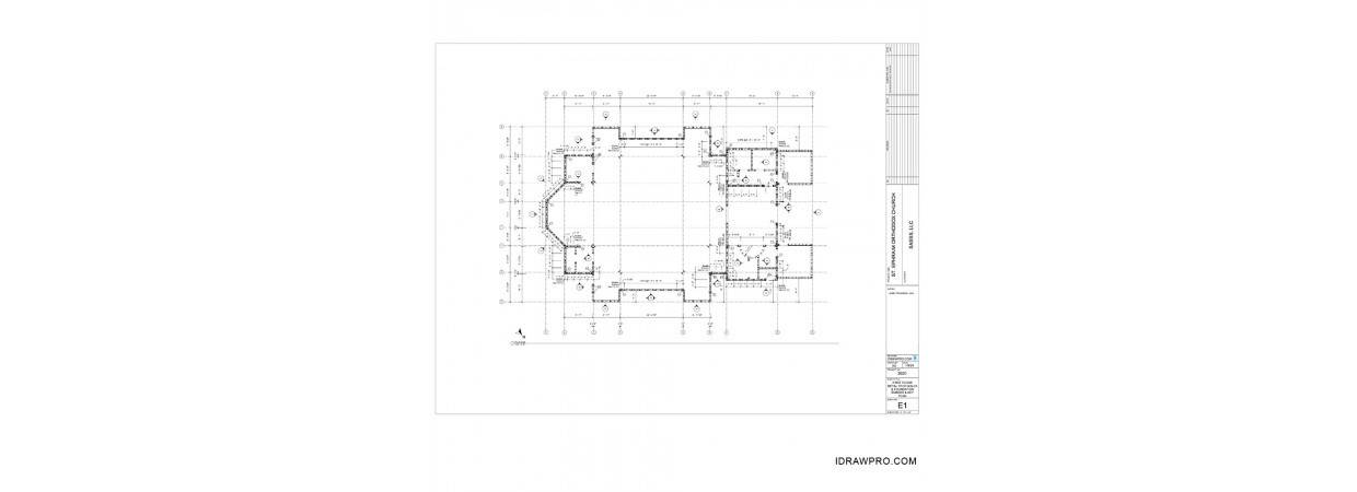  Metal Studs shop drawings with placement layout, details and material schedule