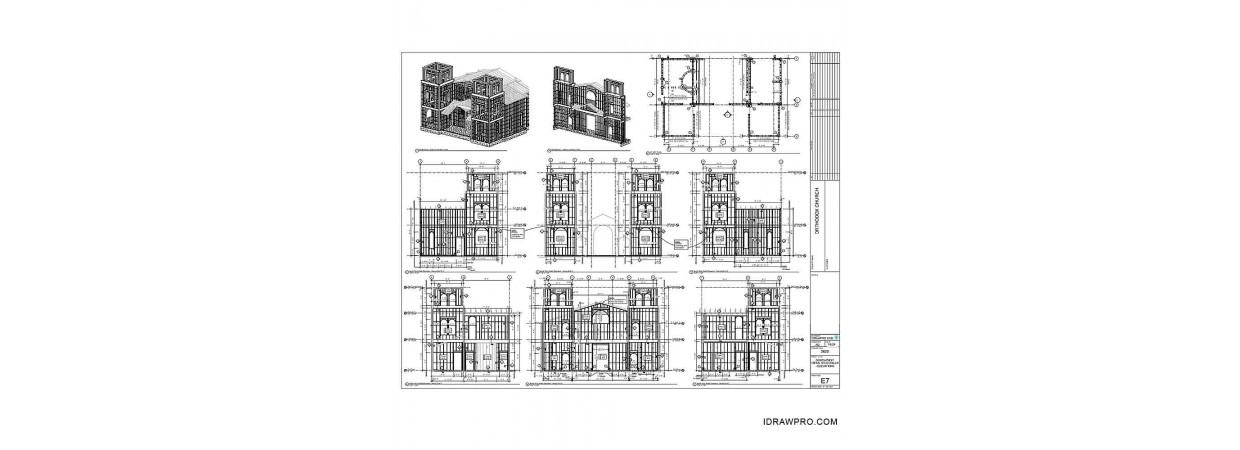  Metal Studs shop drawings with placement layout, details and material schedule