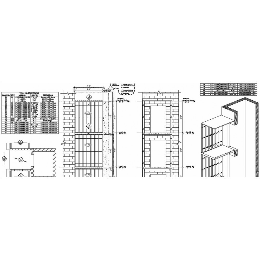 Cold Formed Metal Studs With T B Tracks Framing Shop Drawings cold-formed-metal-studs-with-t-b-tracks-framing-shop-drawings