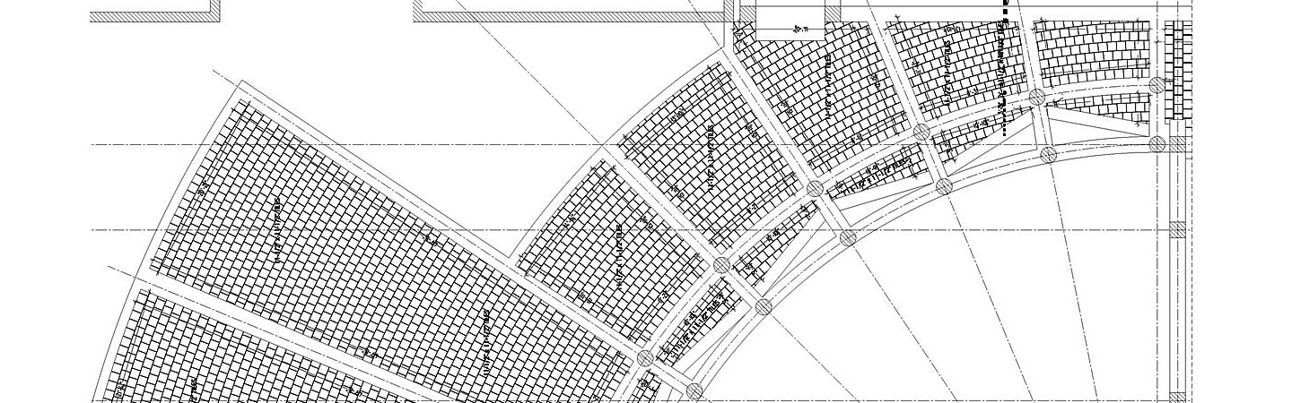 College Courtyard tiles layout shop drawings