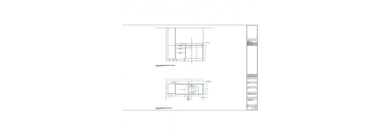 Commercial Quartz Kitchen and Bath Countertops Shop Drawings