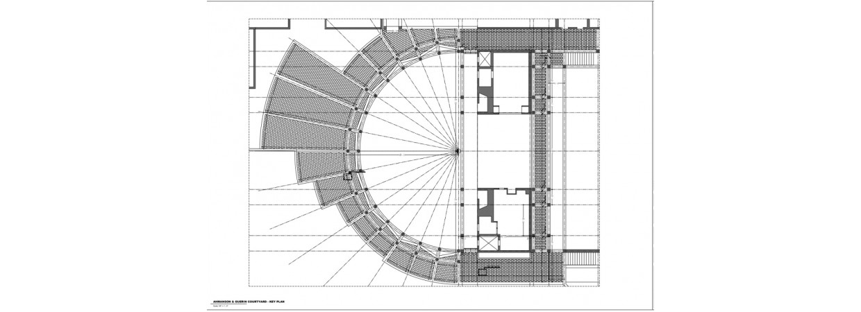 College Courtyard tiles layout shop drawings