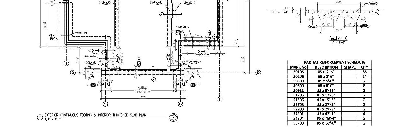 Rebar shop drawings needed for this project