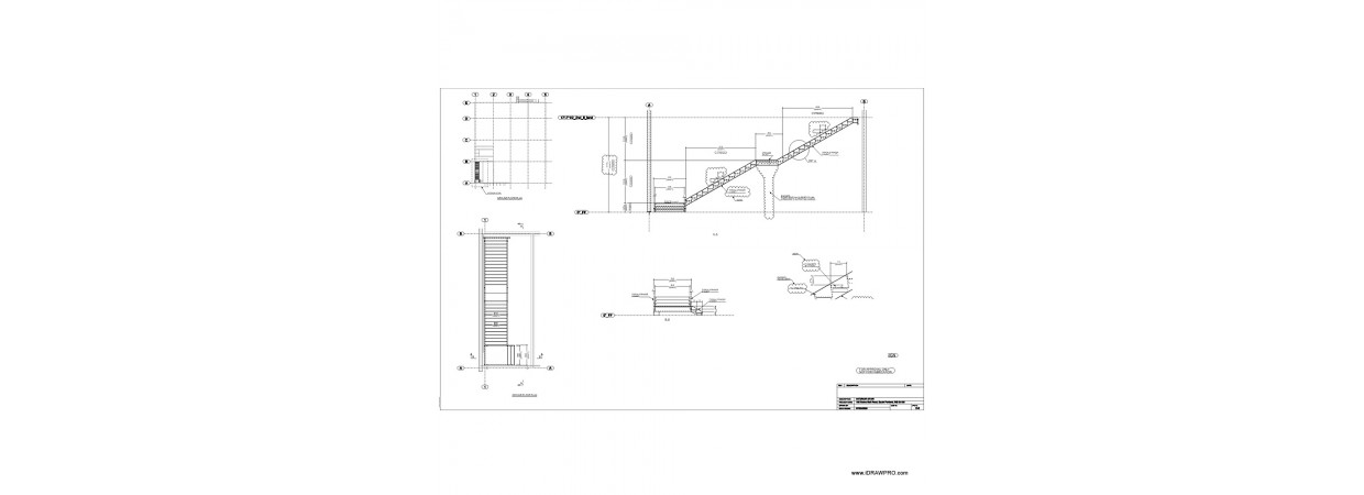 Exterior Stairs Shop Drawings with 3D Model