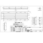 Slated aluminum fence sections shop drawings