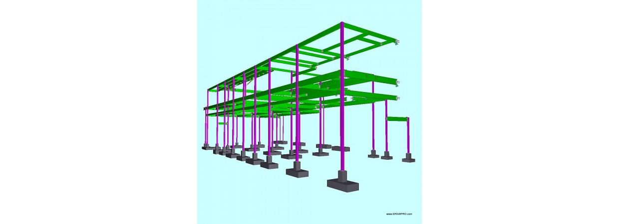  Structural steel shop drawings with erection and fabrication drawings