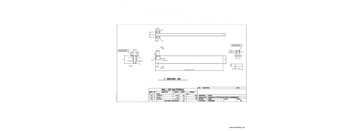 Structural And Miscellaneous Steel Shop Drawings