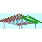 Structural steel shop drawings for hotel carport.