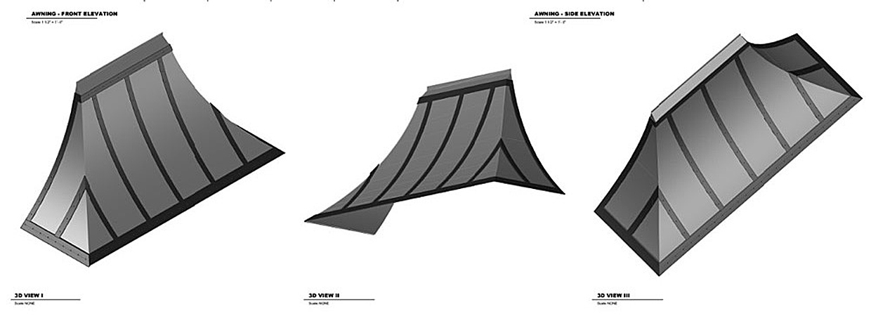 Kitchen hood shop drawings and template for laser cutting