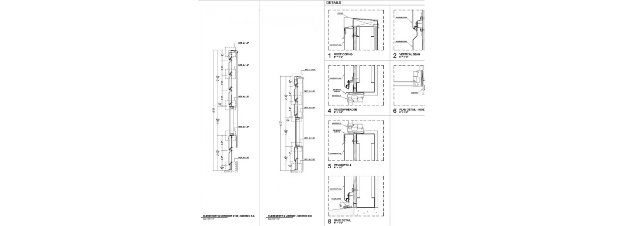Shop drawings for approximately 4000 SF Firestone® metal panels