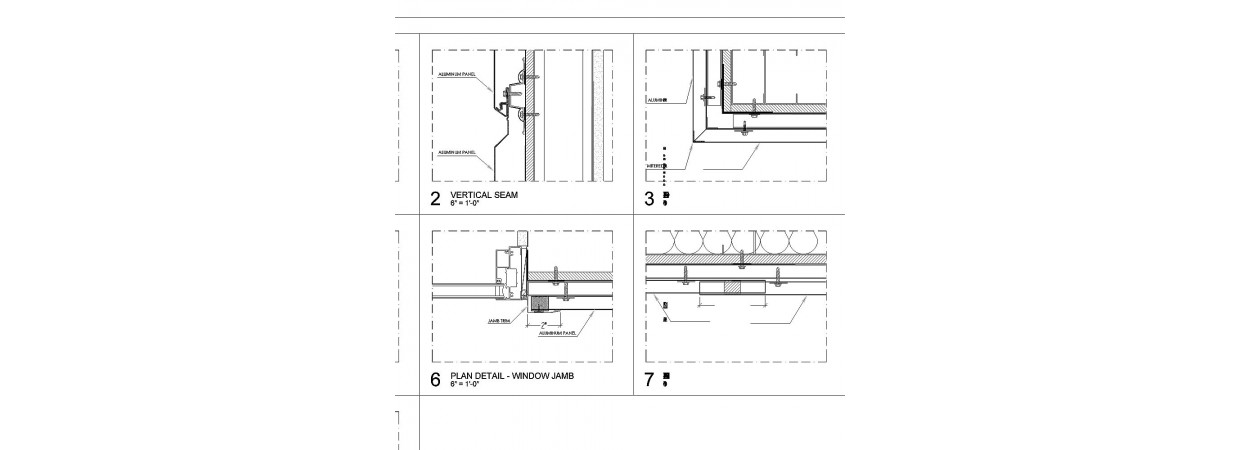 Shop drawings for approximately 4000 SF Firestone® metal panels