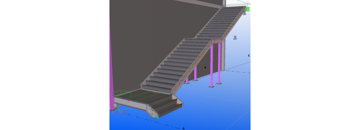 I need shop drawings for interior metal stairs