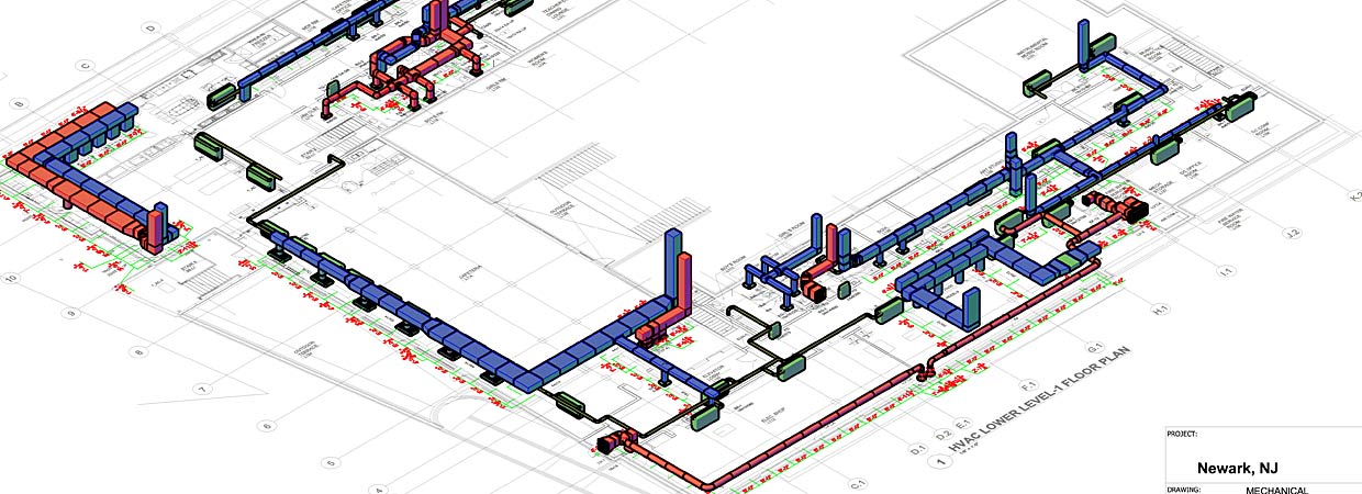 Mechanical system shop drawings