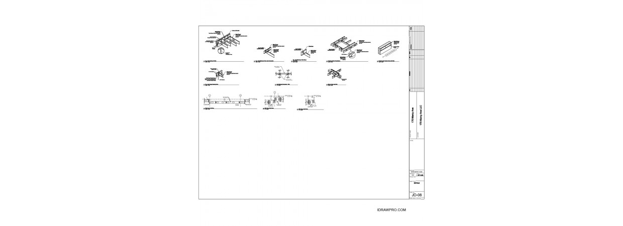  Floor Joist shop drawings with placement layout, details and material schedule.