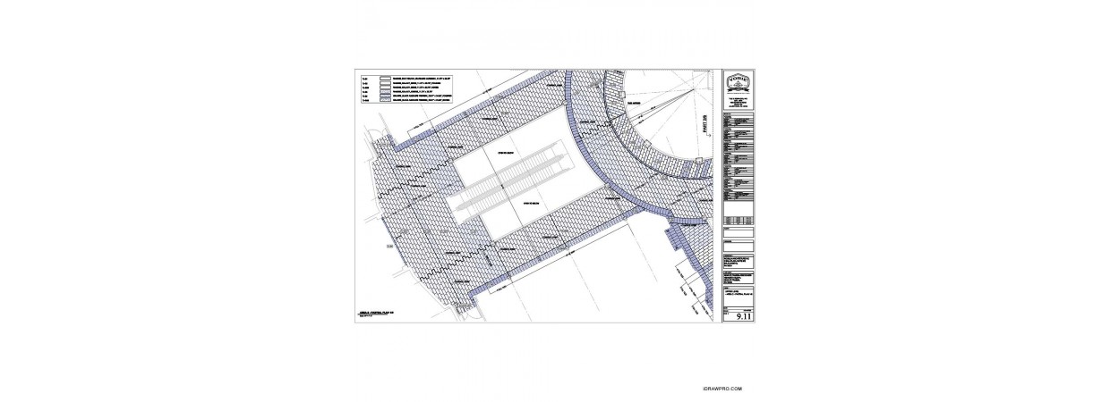 Porcelain floor and wall tile shop drawings for new shopping mall