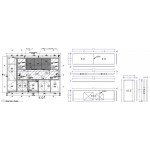 Stone shop drawings for kitchen countertop floor wall and ceiling. 