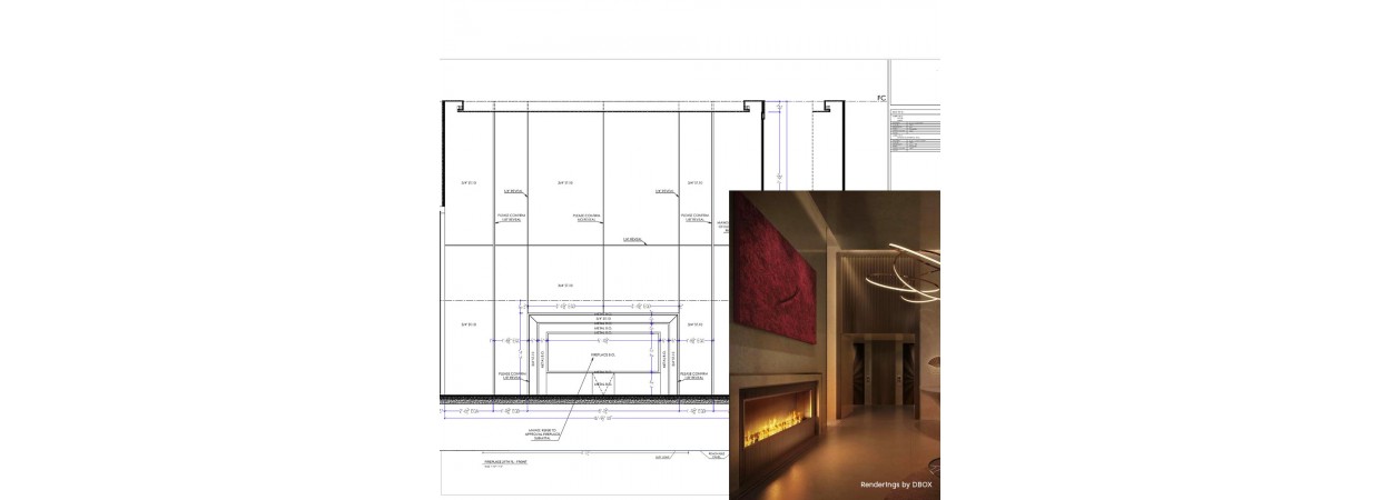 Floor and wall tile shop drawings for a luxury residences Highrise