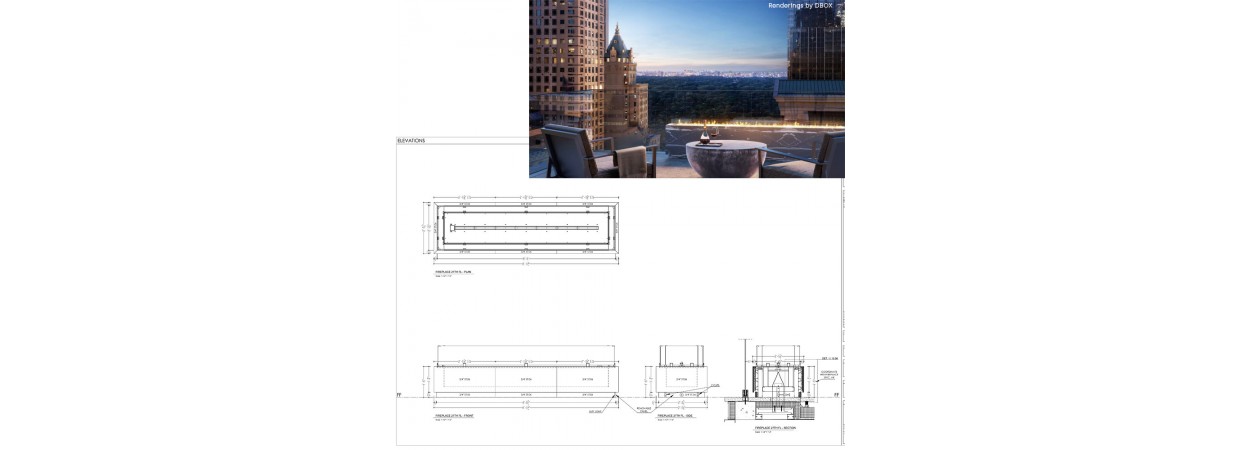 Floor and wall tile shop drawings for a luxury residences Highrise