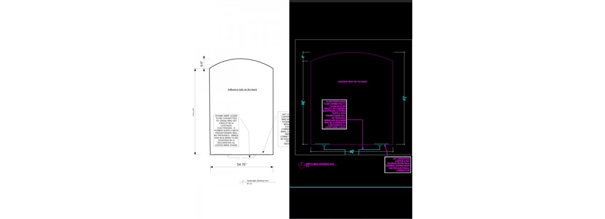 I need PDF arch drawings converted to CAD to scale 