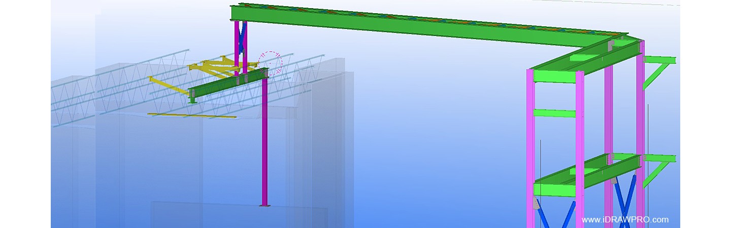 Shop drawings for pipe bridge and framing