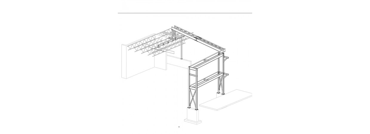 Shop drawings for pipe bridge and framing