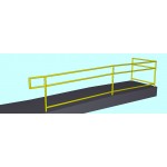 Galvanized steel railing with post shop drawings