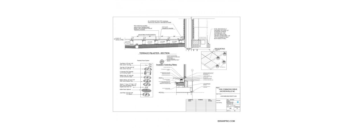 Roofing and associated flashings shop drawings