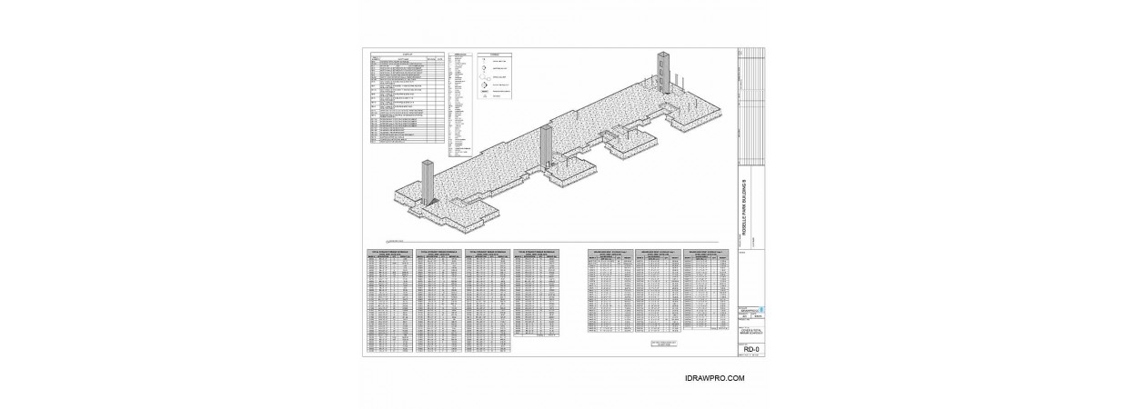  Reinforcing placement layout, Details and Rebar schedule. (Footings, CMU Walls and Slab)