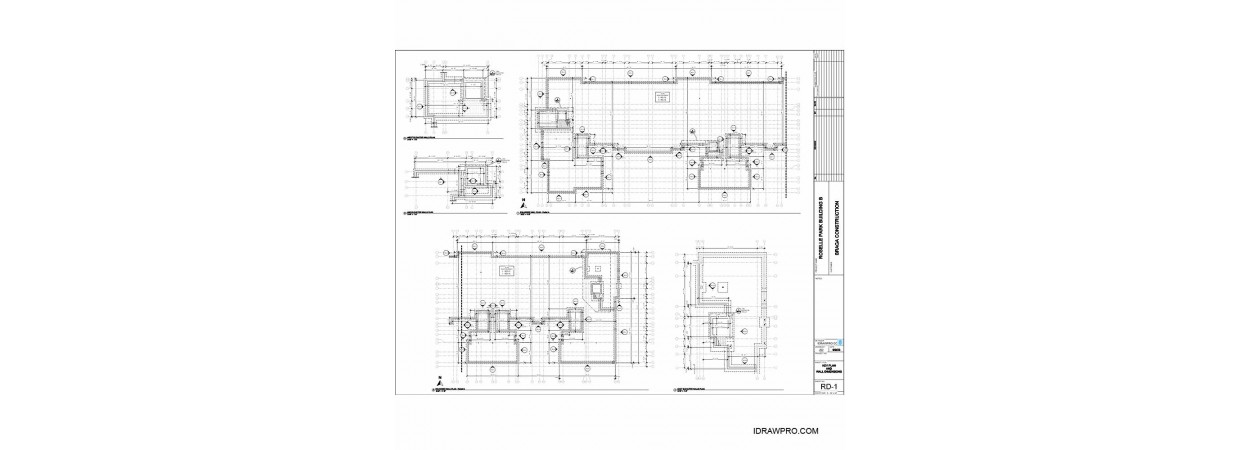  Reinforcing placement layout, Details and Rebar schedule. (Footings, CMU Walls and Slab)