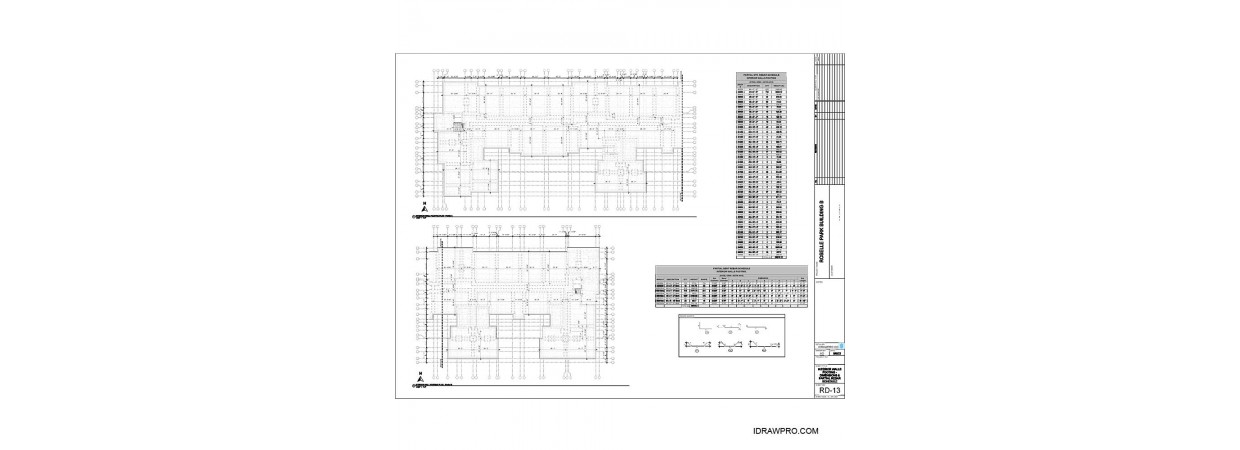  Reinforcing placement layout, Details and Rebar schedule. (Footings, CMU Walls and Slab)