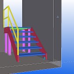 I need simple metal stairs shop drawings for permit. 