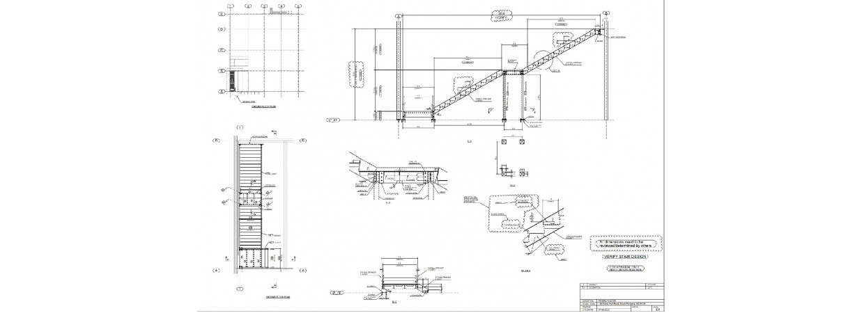 I need shop drawings for interior metal stairs