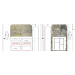 Stone panels shop drawings with slab nesting/rendering