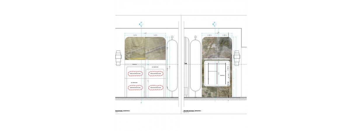 Stone panels shop drawings with slab nesting/rendering