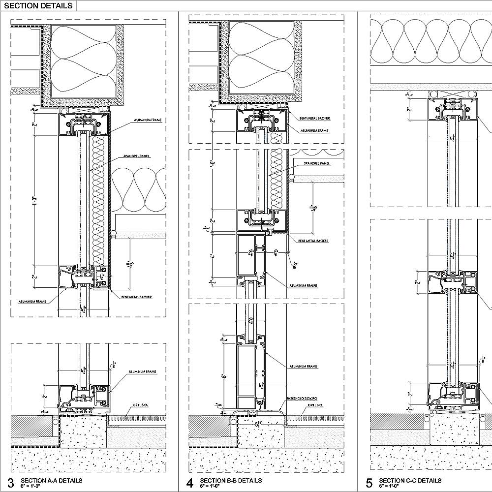 Header detail. Window Section detail. Detail. Window detail Section PVC. Detail drawing.