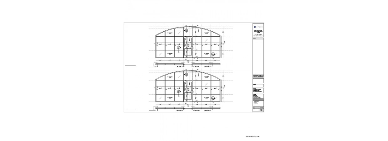 Oldcastle BuildingEnvelope™ storefront shop drawings for submittals