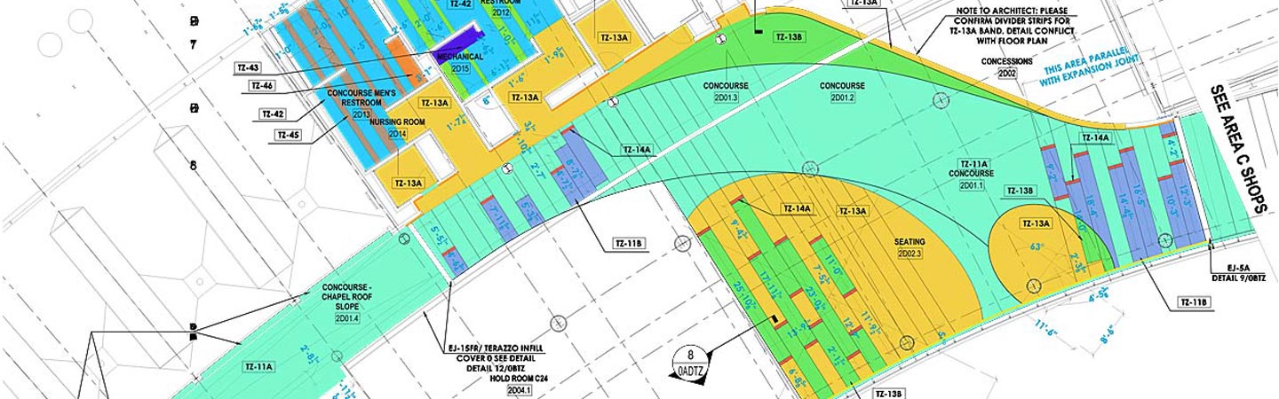 Terrazzo Floor Shop Drawings Needed For New Construction